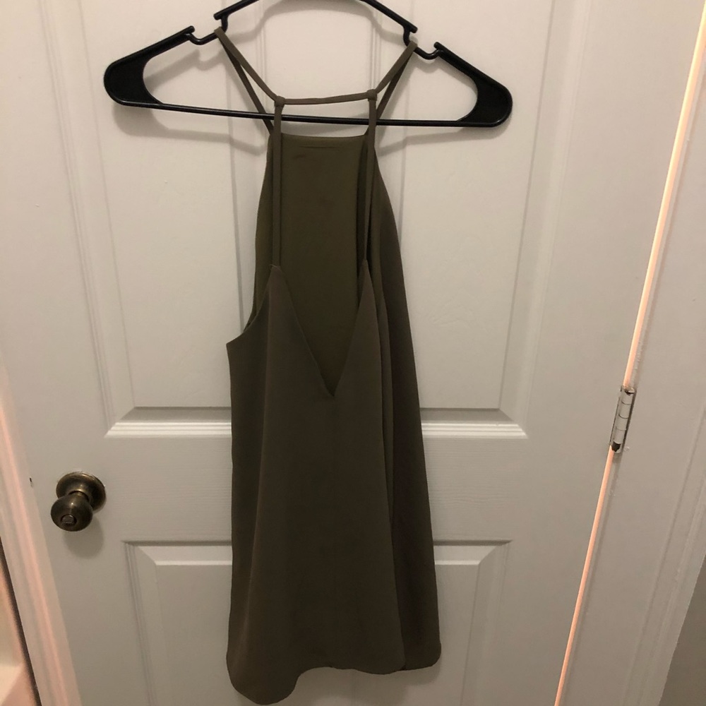 Tobi XS olive green dress